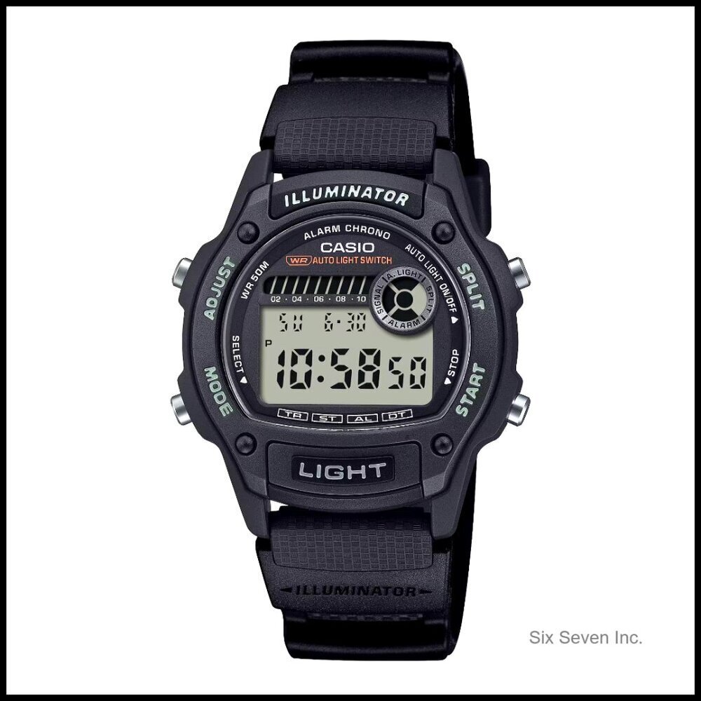 Digital Watch LED Backlight Chronograph Alarm Retro Minimal Utility